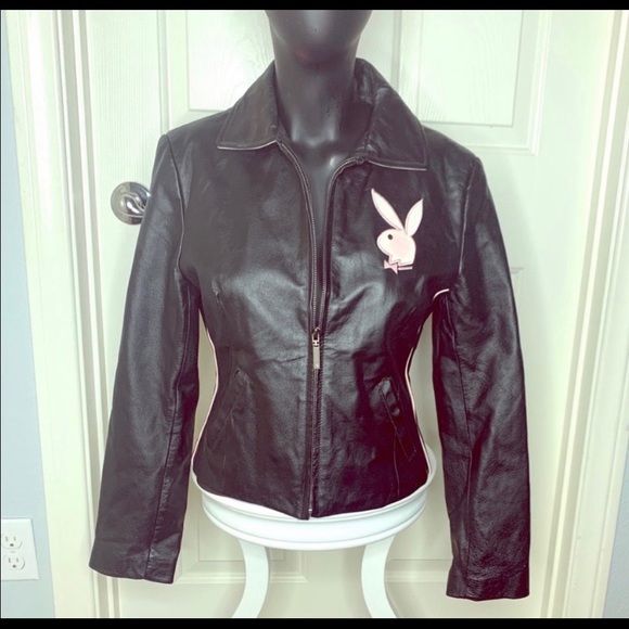 PLAYBOY Jackets & Blazers - 🎉 ON HOLD- LIKE NEW! Playboy Leather Jacket!